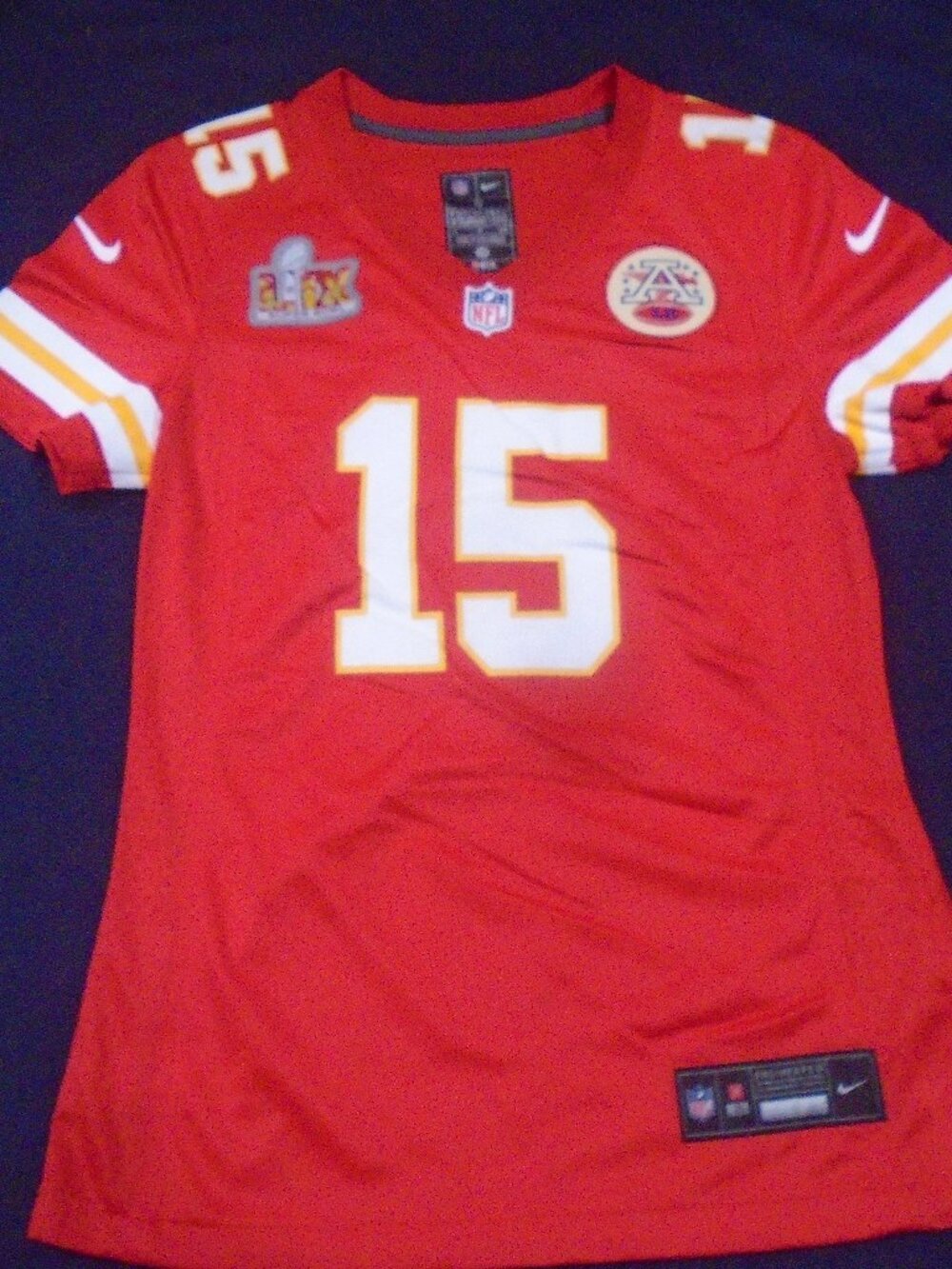 Nike NFL Patrick Mahomes Kansas City Chiefs Super Bowl LIX Jersey Women's Small